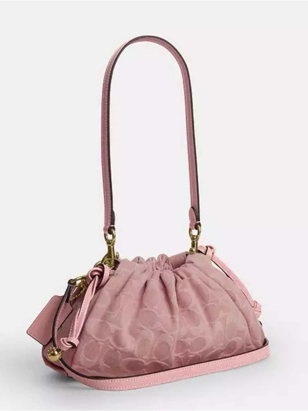 ❌SOLD❌🌸Coach Faye Shoulder Bag in Pink Signature Denim #CER68🌸 - Picture 6 of 11